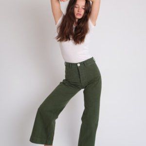 JESSE KAMM SAILOR PANTS OLIVE SIZE 8
